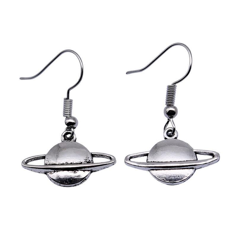 Creative Saturn Earring Fishhook Drop Dangle Earring for Female Women Gifts