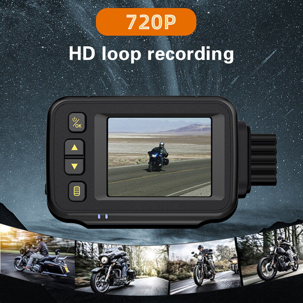 MT30A Waterproof 720P HD Motorcycle Motorbike Dash Cam + Rear View Camera