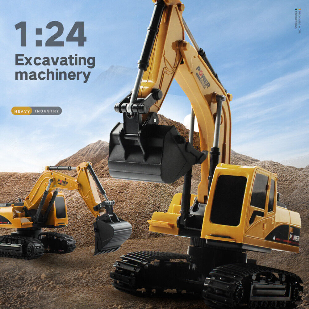 5CH RC Excavator 1/24 Engineering Crawler Car Vehicle with Light Music