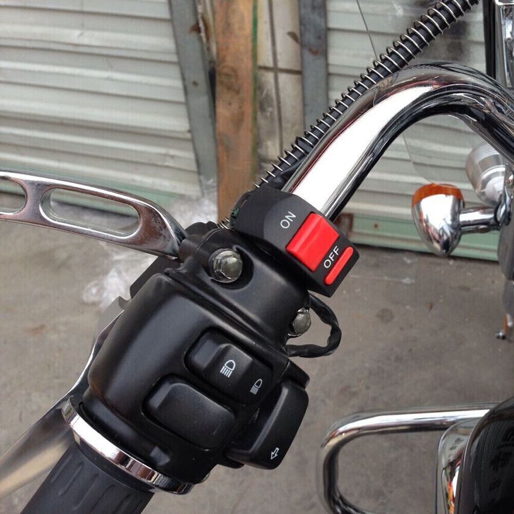 Universal Handlebar Motorcycle Accident Hazard Light Switch On/Off
