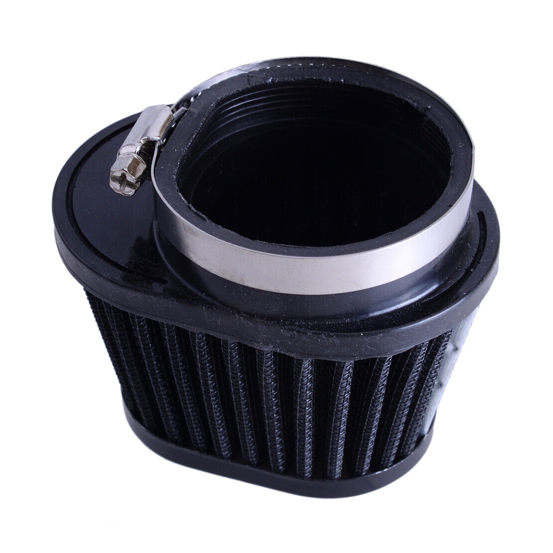 2Pcs 60MM Air Filter Clamp-On Pod Cleaner Fit For Motorcycle Bike ATV Scooter