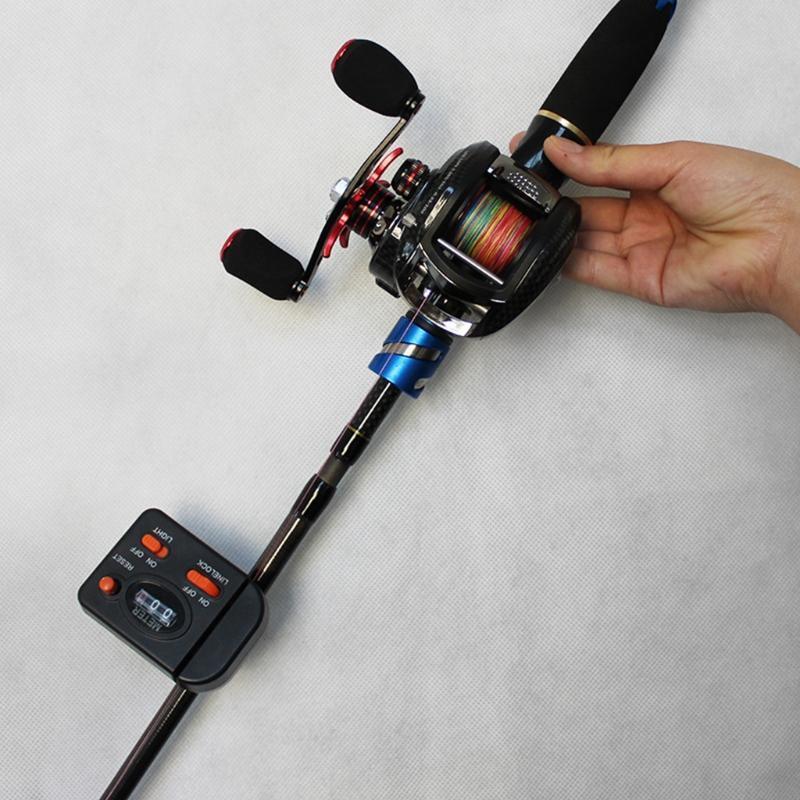 Winding Fishing Counter Line Length Gauge Depth Finder Digital Tackle Fishing
