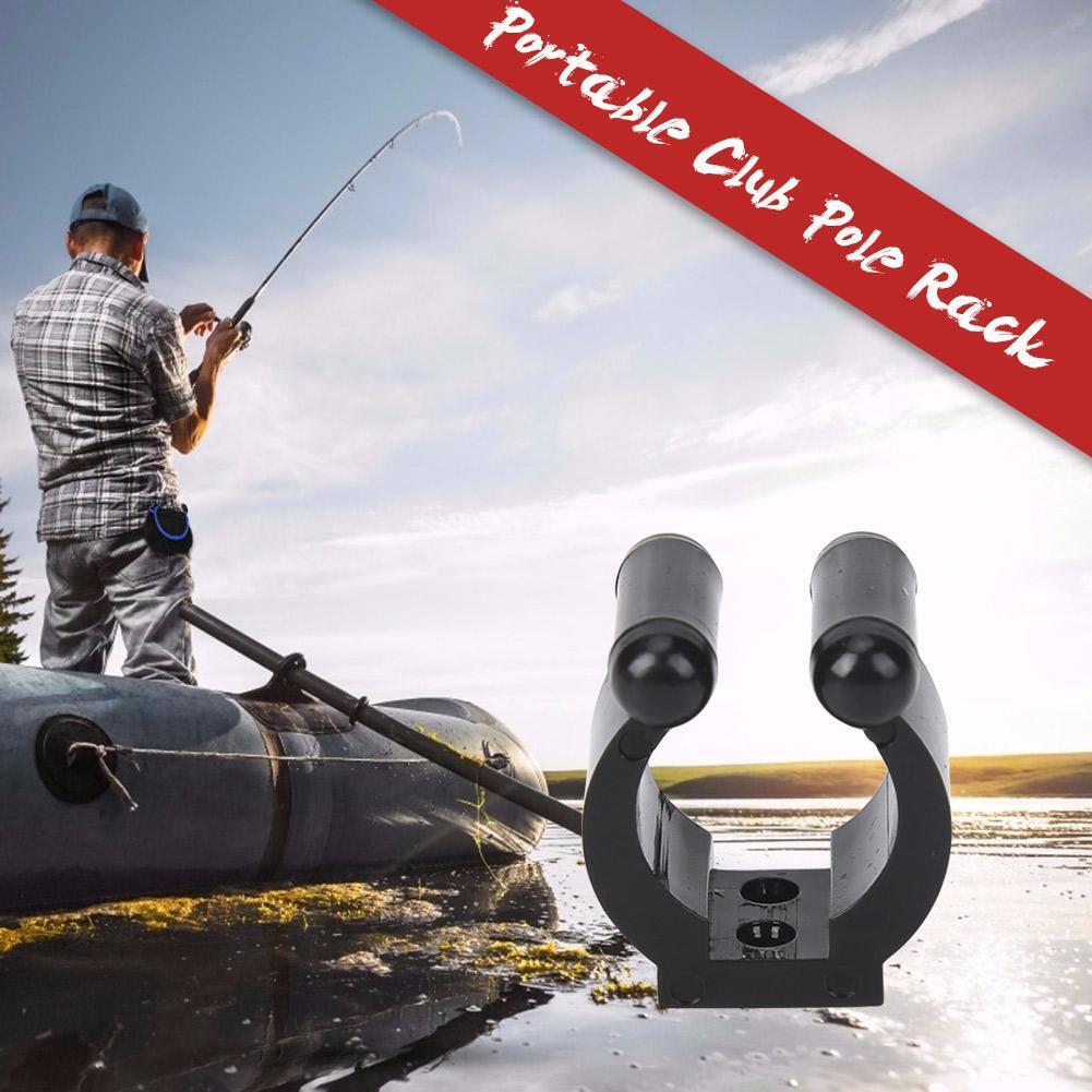 10pcs Fishing Rod Storage Clips Portable Club Pole Rack Clamps Holder (M)