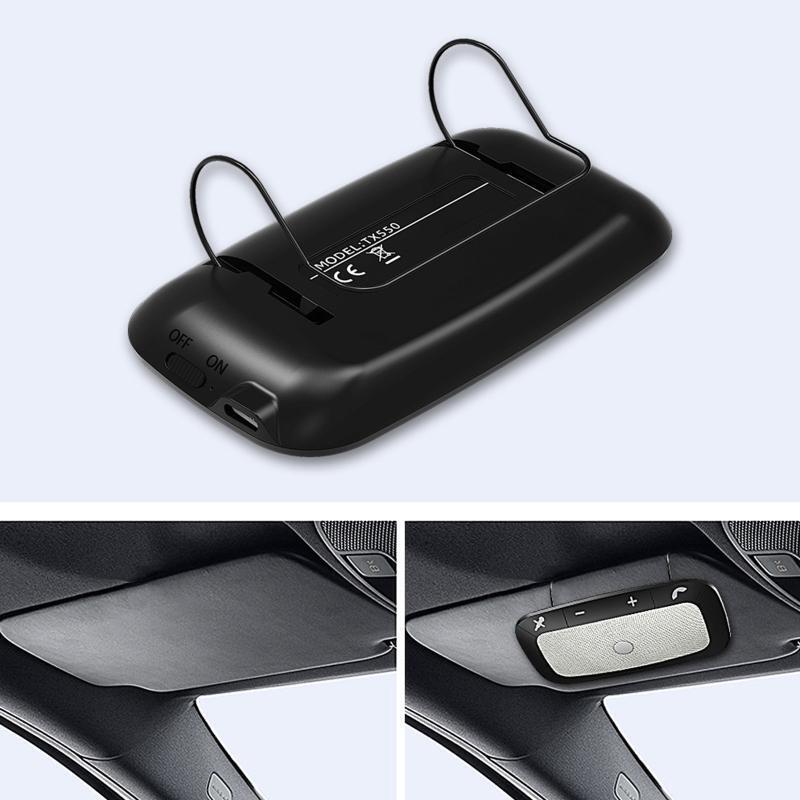 Auto Power on Bluetooth-compatible Car Speaker Rechargeable Li-battery Bass Boom