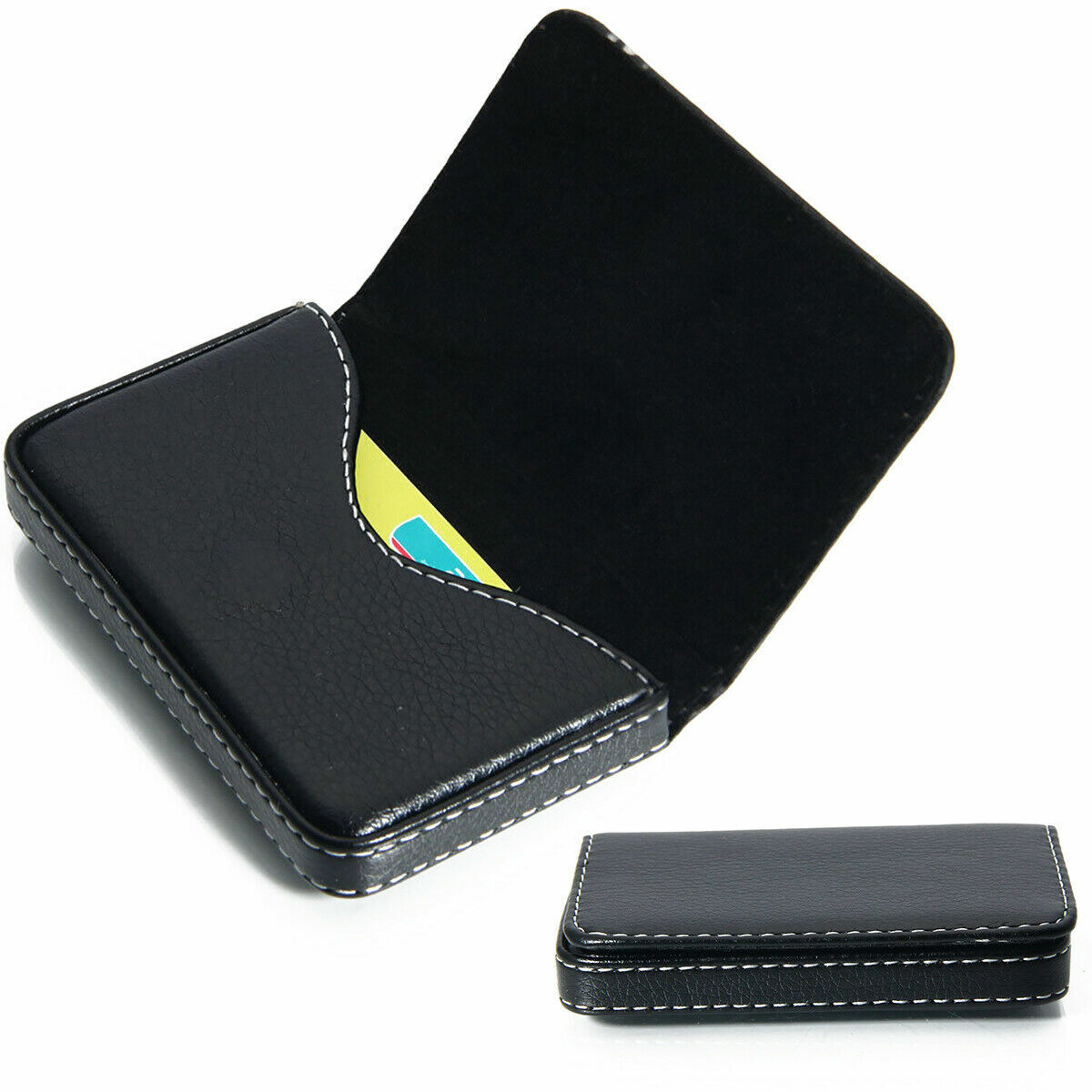 Professional Leather Business Name Card Holder Credit Card Case Wallet