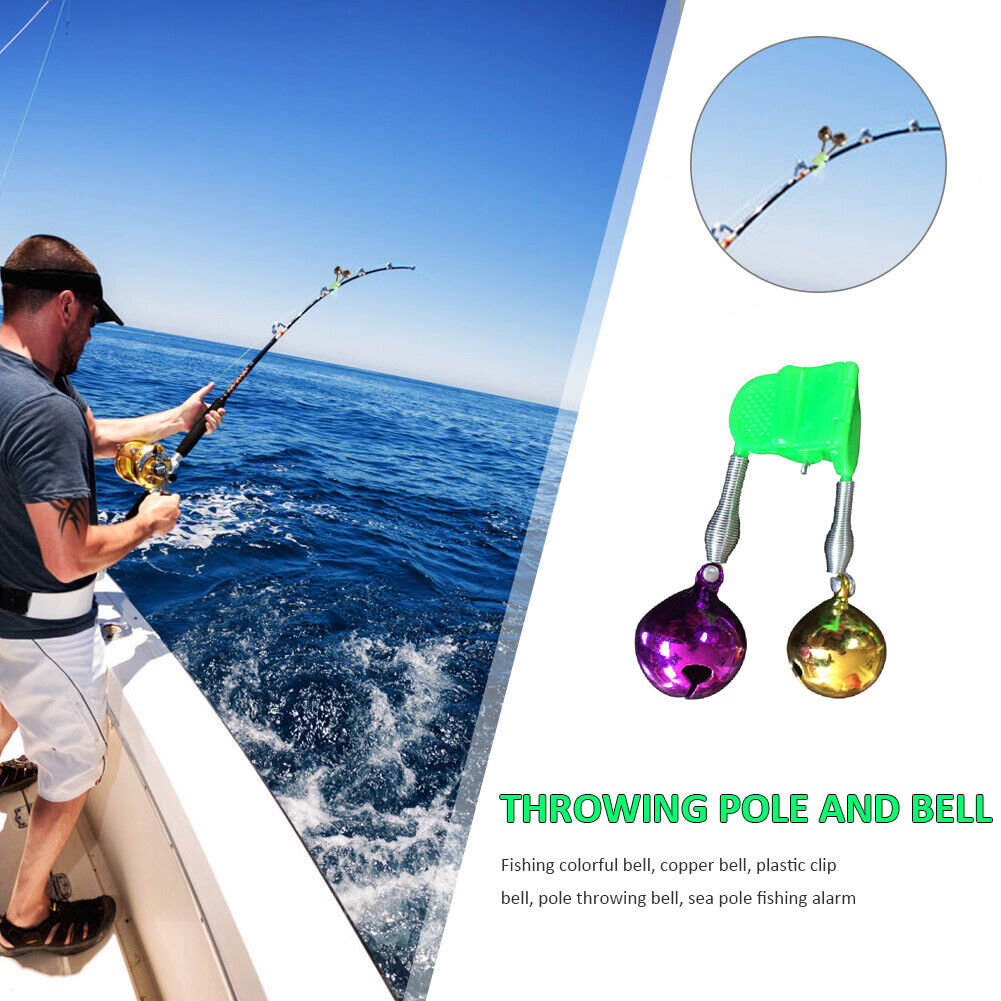 Fishing Bite Alarms Bell Rod Pole Clamp Tip Clip Ring Fishing Accessories