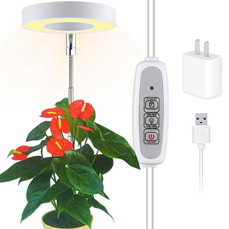 LED USB Angel Ring Plant Grow Lights for Succulent Full Spectrum Phyto Lights