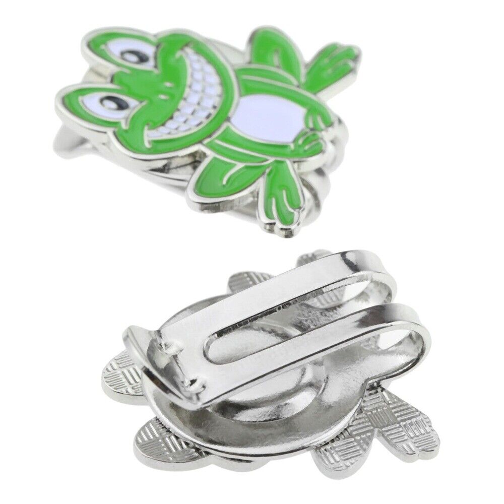 Cute Frog Pattern Strong Magnetic  Hat Clip & Golf Ball Marker For Cap Vison