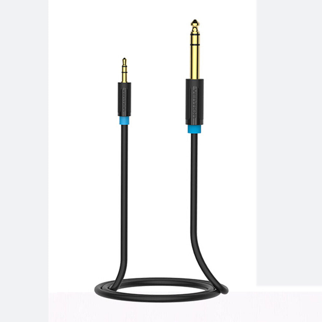 3.5mm 1/8'' 6.5mm 1/4'' 6.35mm  Mic  Adapter AC  Cables 2m