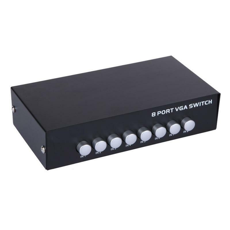 Solid Frame  8 Way VGA Switches Computer Teaching System Props Suitable for LCD