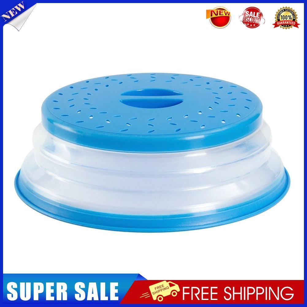 Silicone Collapsible Microwave Cover Lid Fruit Vegetables Colander Strainer