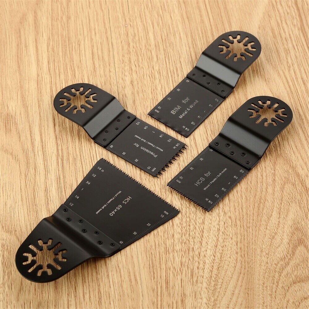 4pcs Oscillating Tool Precision E-cut Bi-metal Saw Blade For Fein Multimaster