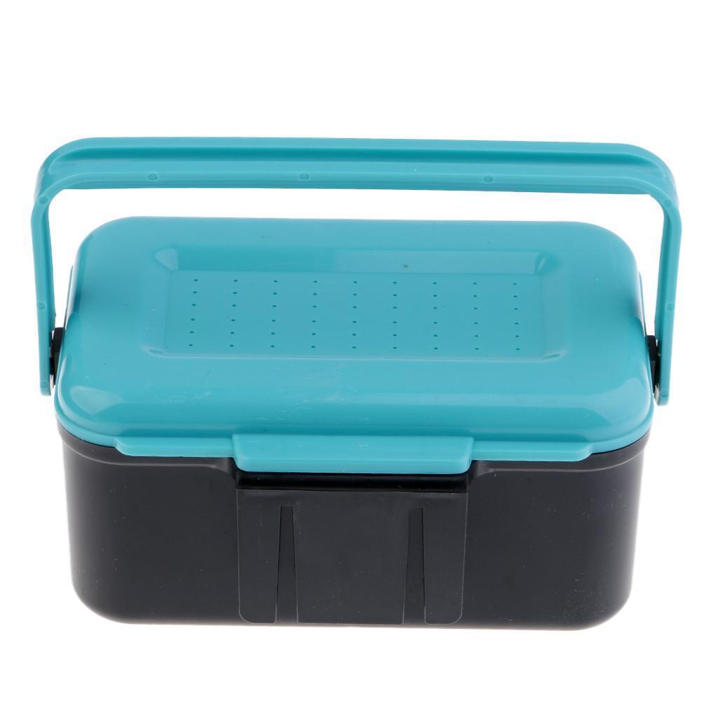 Small Fishing Bait Fishing Box  Red Worm Lure Bait Box Saltwater
