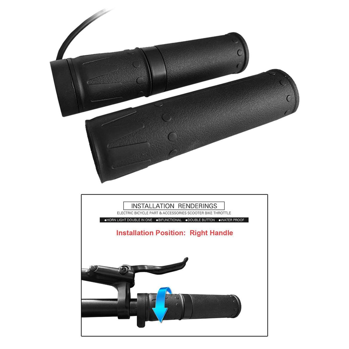 Throttle Grips Speed Control Thumb Throttle Conversion E Bikes for Scooter