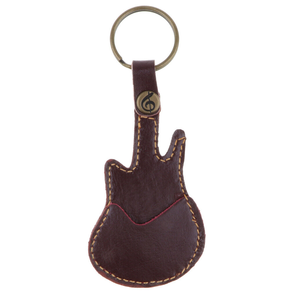 Keychain Bag Guitar Plectrum Holder Bag Case +  for String Instrument