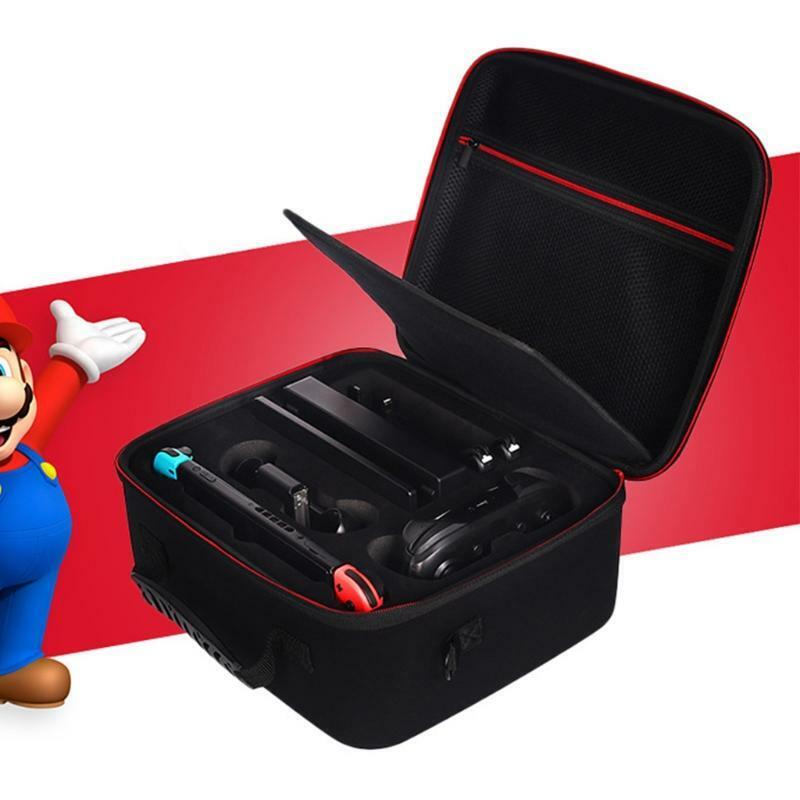 Portable Storage Bag Travel Carrying Case Pouch with Adjustable Strap for Switch