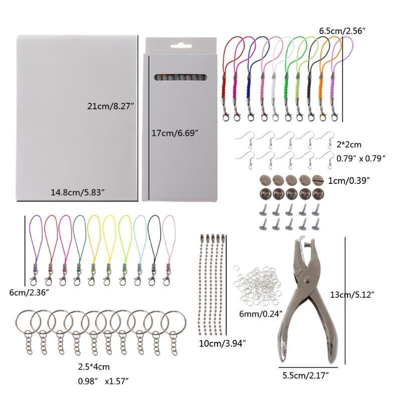 188Pcs Shrink Fun Paper Clear Shrink Film Heat Shrink Plastic Sheet Kit Crafts