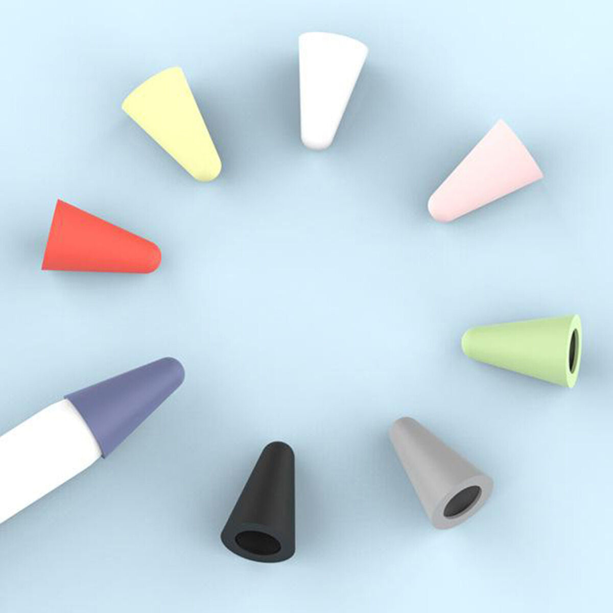 8Pcs Touchscreen Pen Nib Tip Writing Case   for   Pencil 1st / 2nd