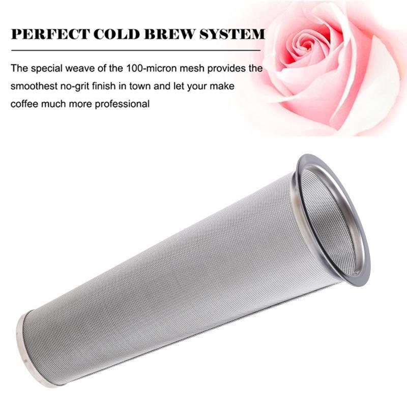 Stainless Steel Cold Brew Coffee Filter for Glass Jar Wide Mouth Tea Strainer