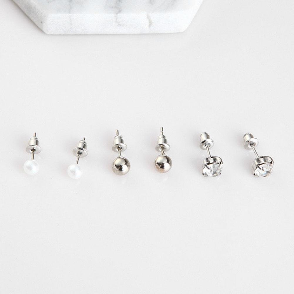 6pair Fashion Women Geometric Hoop Ear Stud Drop Earrings Jewelry Set Gift