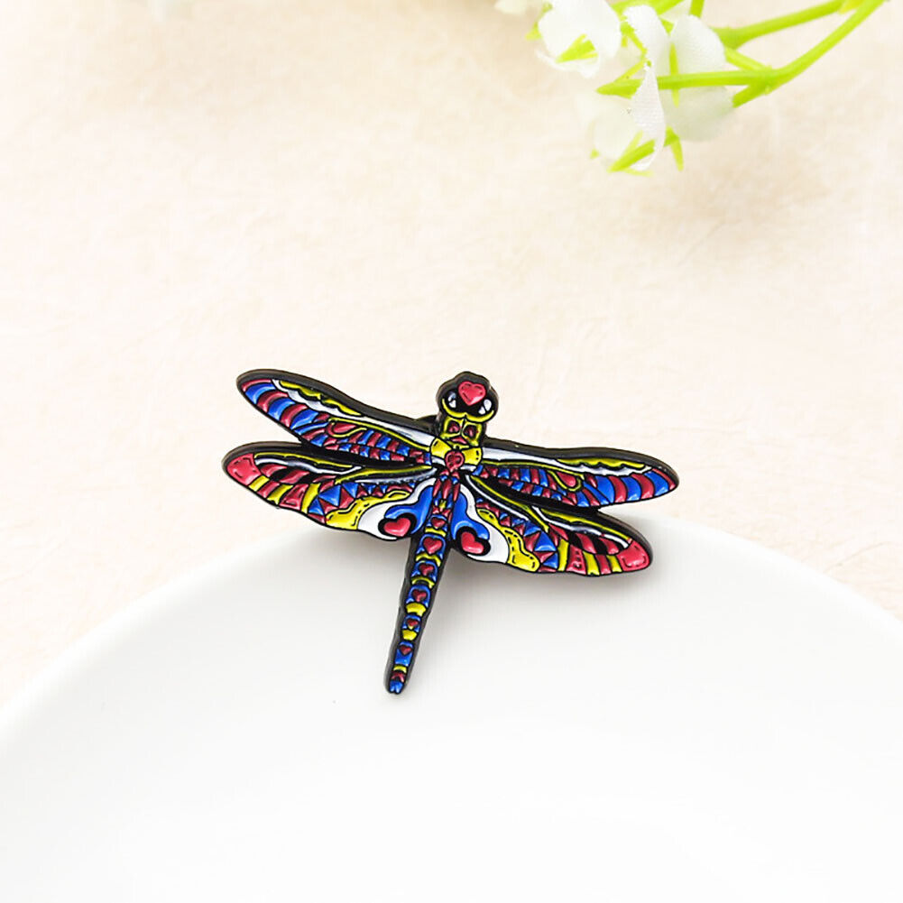 Painted Dragonfly Enamel Pins Brooch Animal Clothes Denim Bag Lapel Jewelry