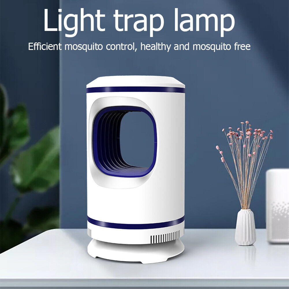 Bedroom Office Electric Fly Bug Insect Trap LED Light Mute Mosquito Killer