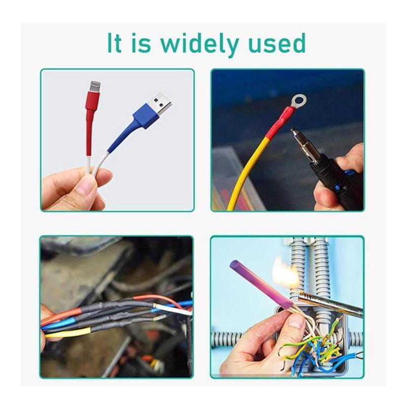 580 Pcs Heat Shrink Tube Wire Wrap Cable Sleeve Assortment Kit Insulation Tube