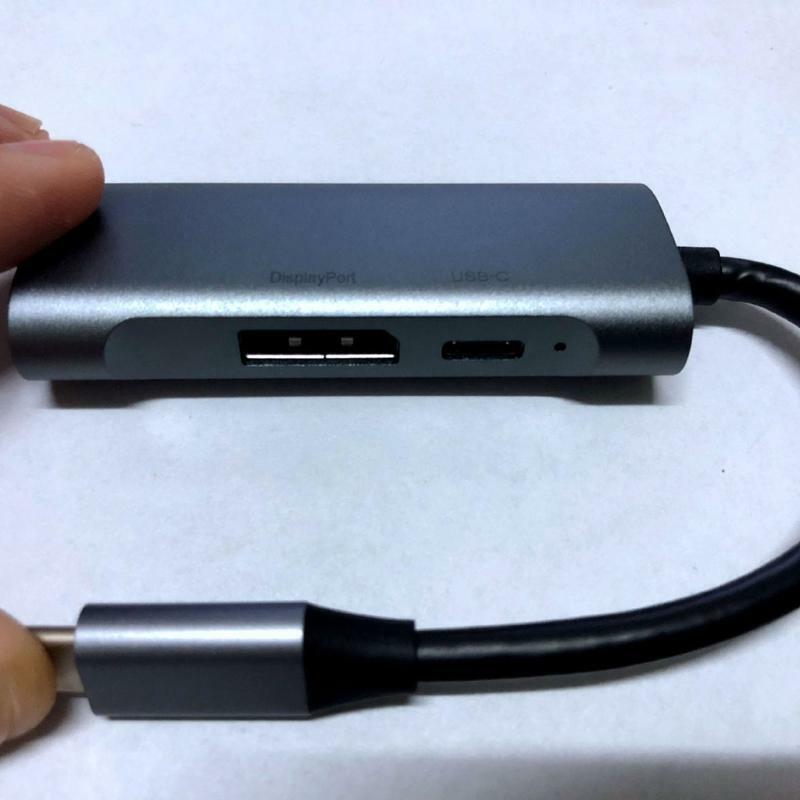 Upgrade New 3-in-1 Type C USB2.0 480Mbps Hub DisplayPort  Docking Station