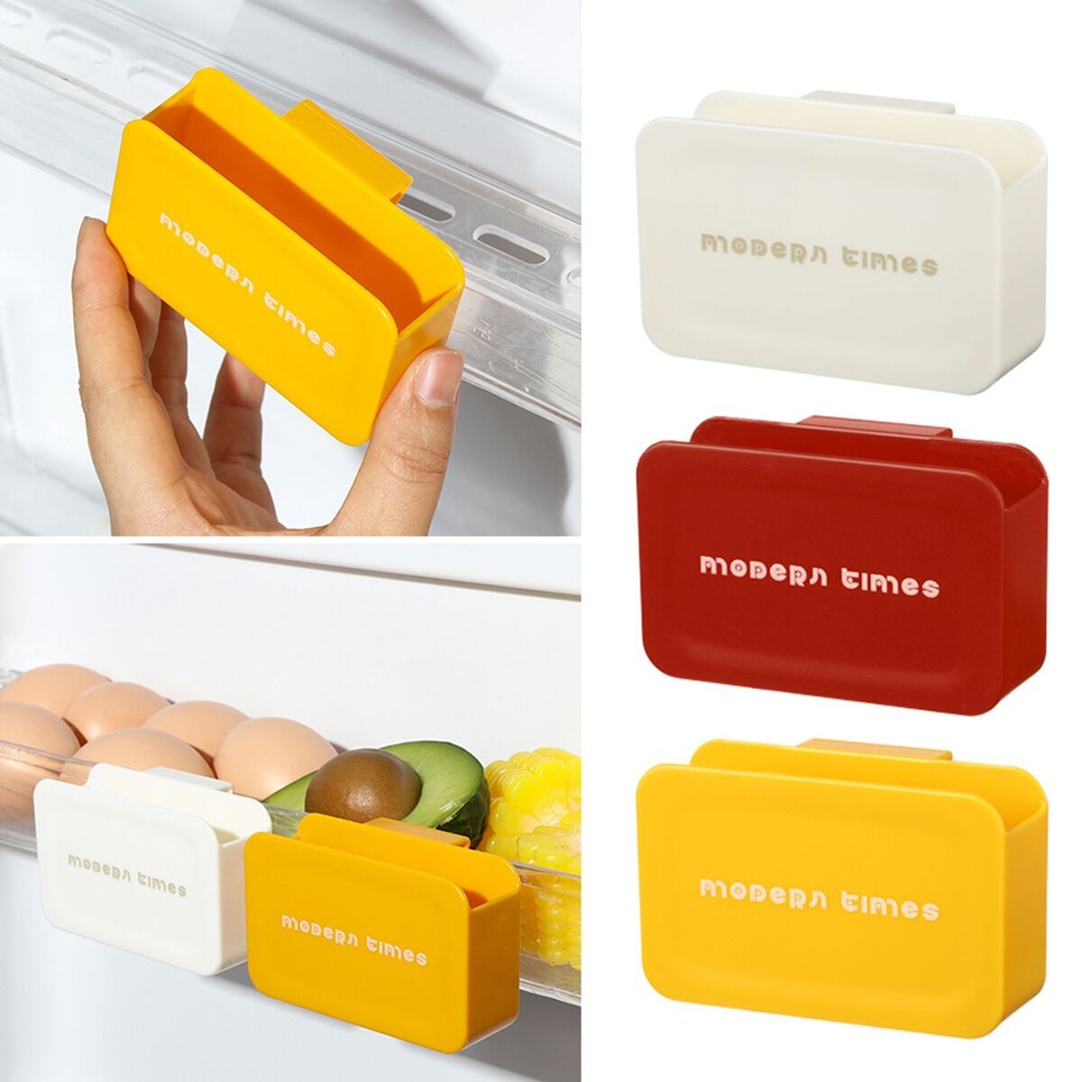 Refrigerator Side Hanging Holder Seasoning Bag Container Fridge Freezer Shelf