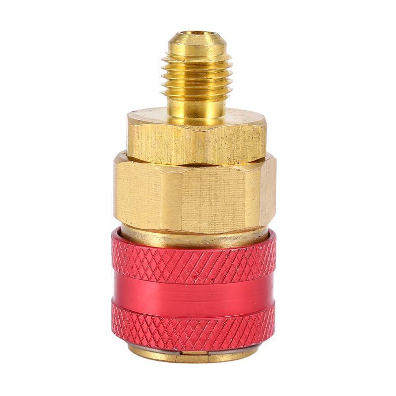 1 Pair Freon R134A H/L Car Quick Coupler Connector Brass Adapters Refrigerant