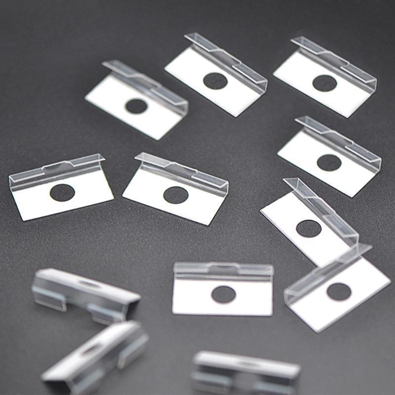 100 Pcs Lip Hanger for Earring Necklace Card Display Self-Adhesive Lip Adapter