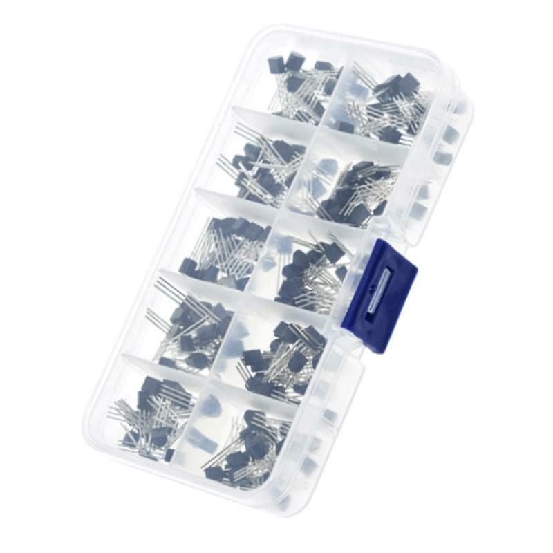 10 Values 200pcs Transistor kit, Transistor Assortment BC337 BC327 2N2222 2N2907