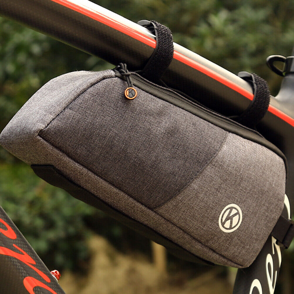 Bicycle Frame Front Top Tube Bag Big Capacity Waterproof MTB Saddle Pouch