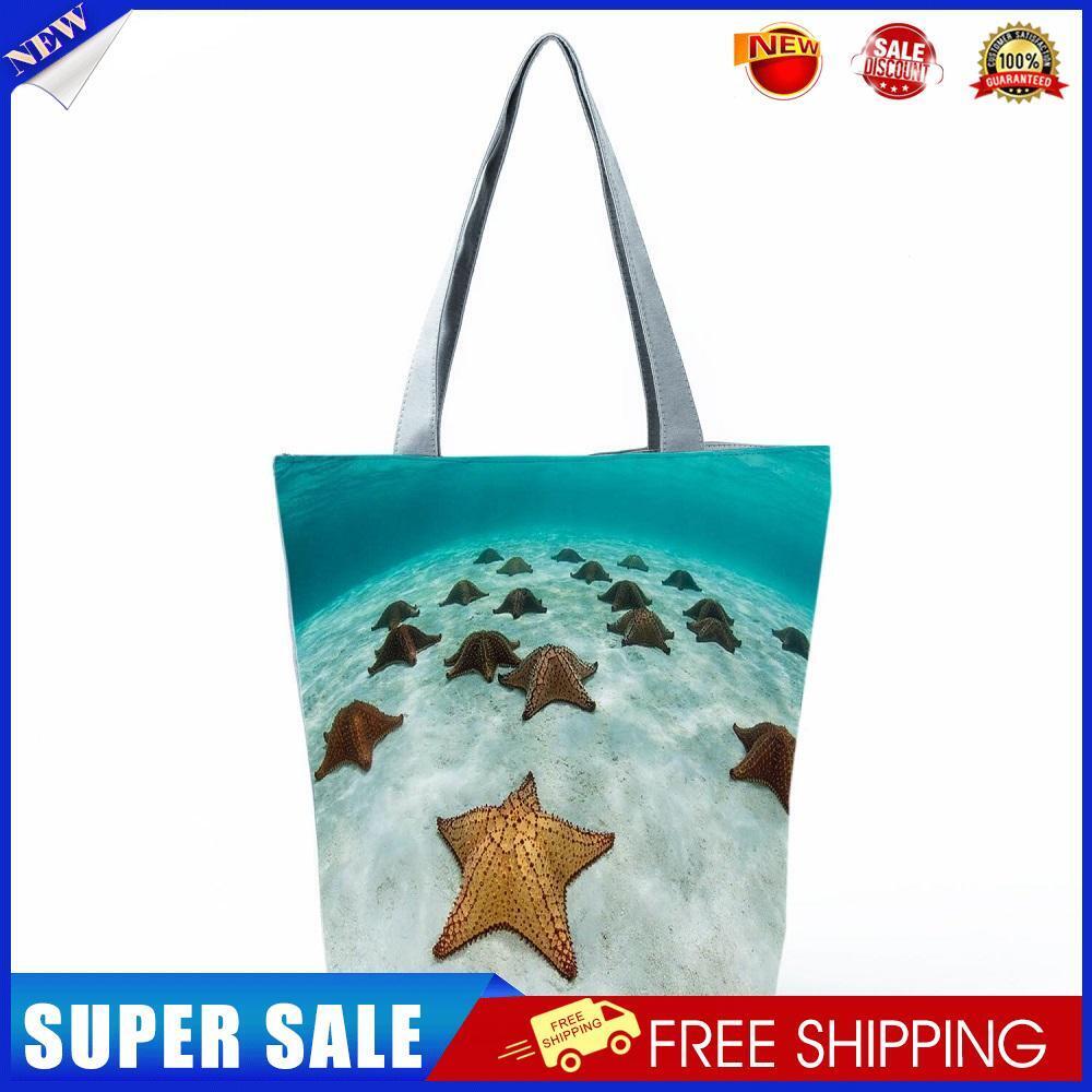 Starfish Printed large-capacity one-shoulder handbag