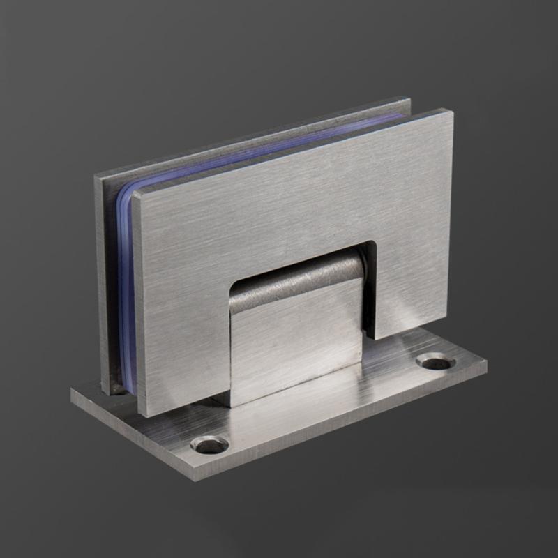 90 Degree Shower Door Stainless Steel Hinge Clamp Wall Bracket for 8-12mm Glass