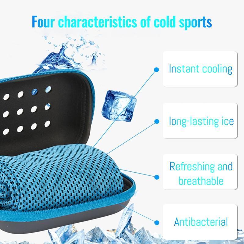 5 Pieces Soft Breathable Cooling Towels Sweat Rag Microfiber Ice Cold Towel
