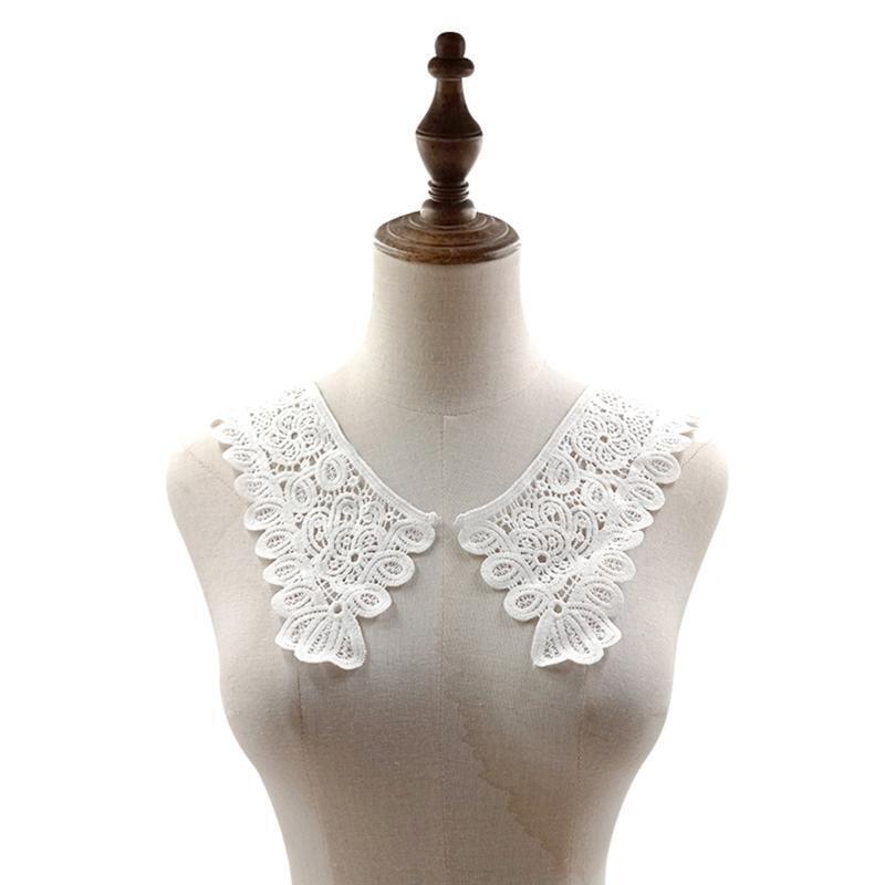 Women False Collar Shoulder Decoration Detachable Neck Milk Silk for Low Profile