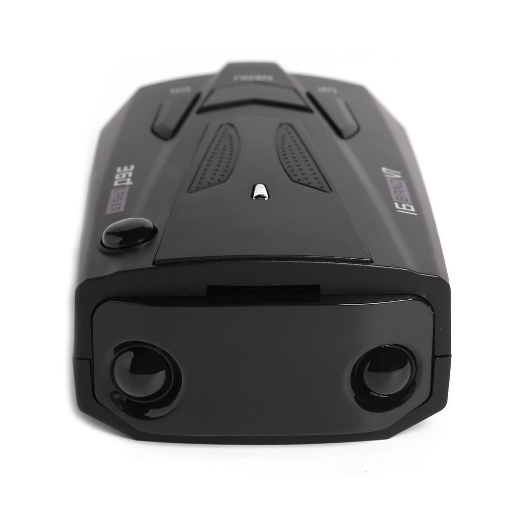 V7 Car Radar Detector English Russian Speed Voice Alert Warning (Black)