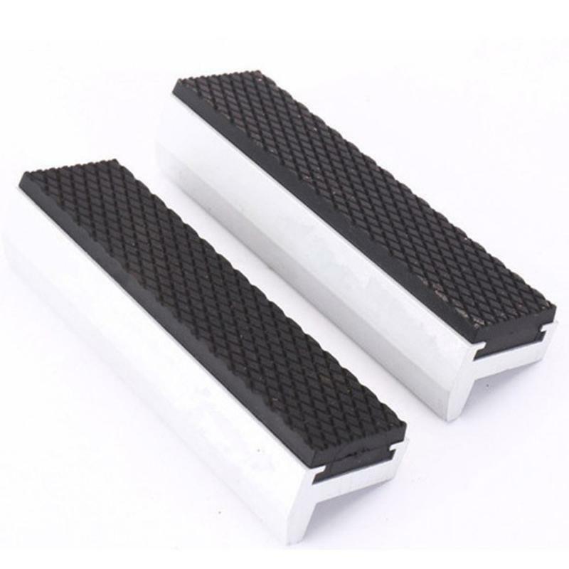 Practical 2 Pieces Soft Vise Jaws Pads Covers 6 Inches Magnet Universal Design