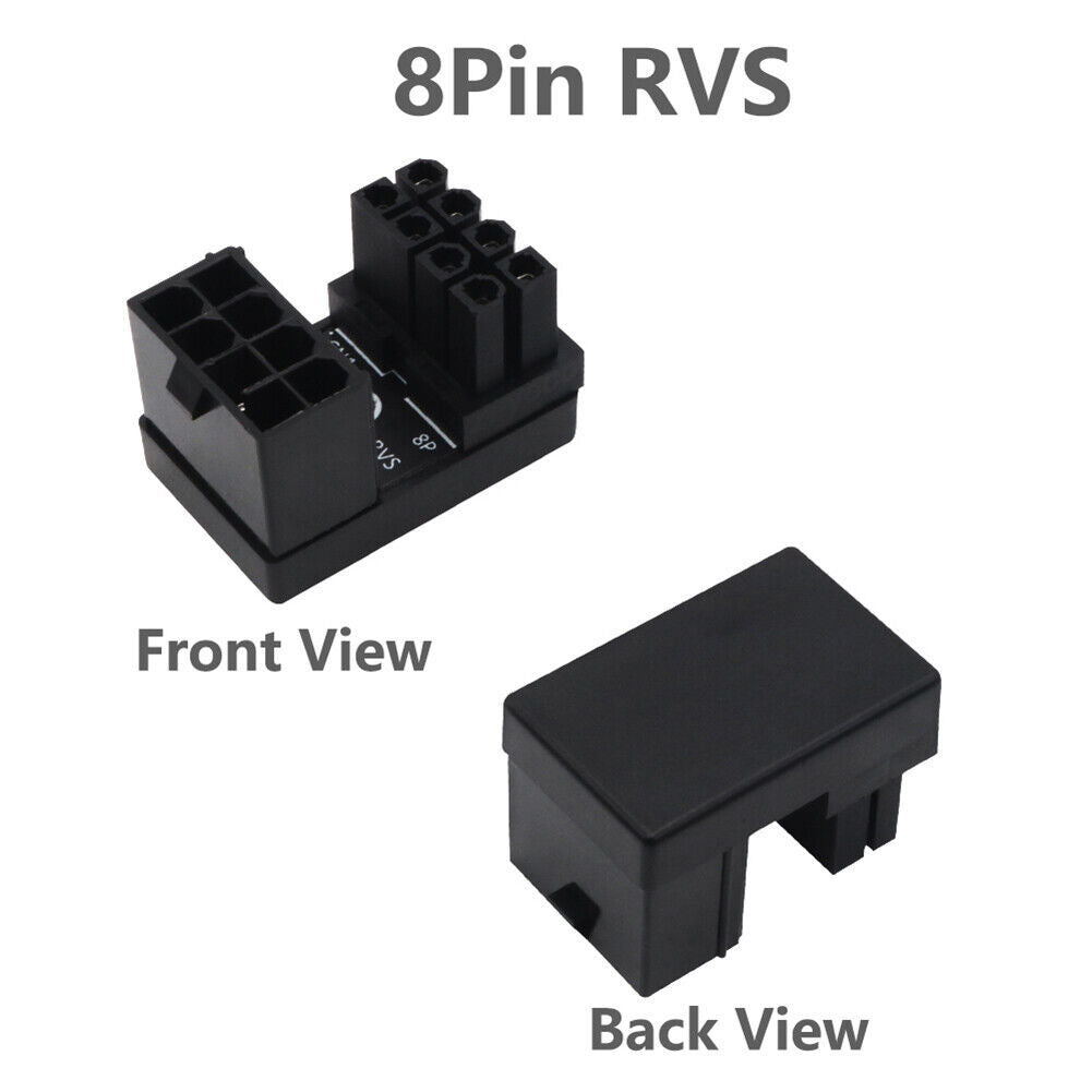 ATX 8-Pin Female to 8pin Male 180 Degree Power Adapter for PC Graphics Card