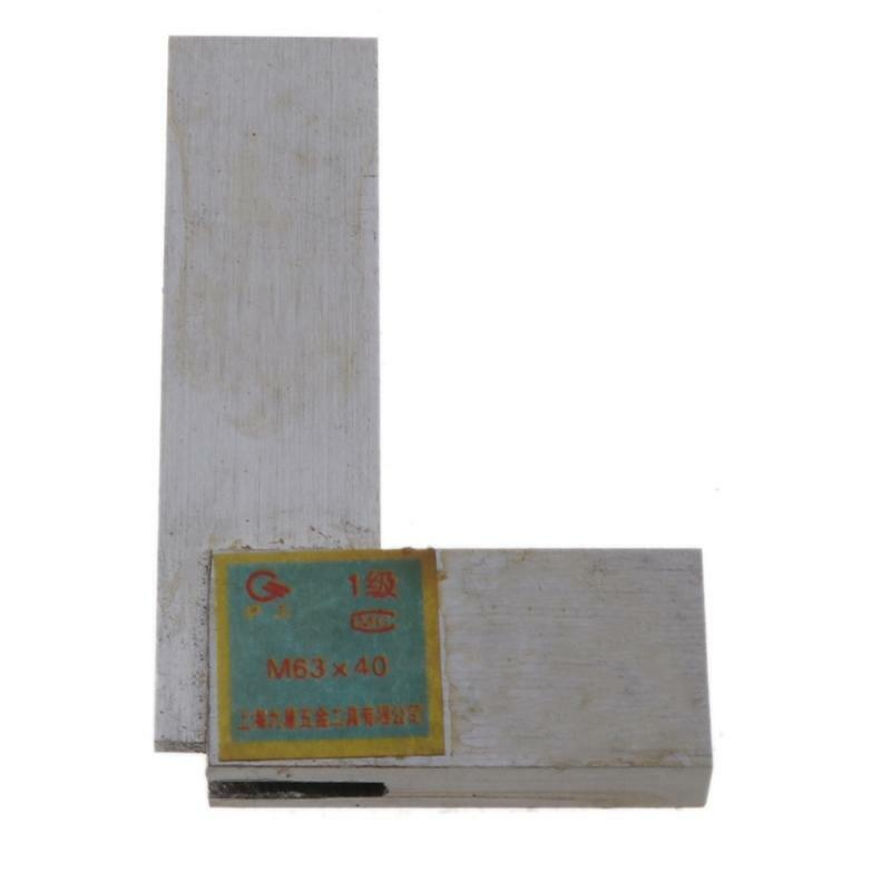 Angle Ruler Gauge 63x40mm 90 degree Grade 1 Stainless Steel Ruler Gauge Measurer