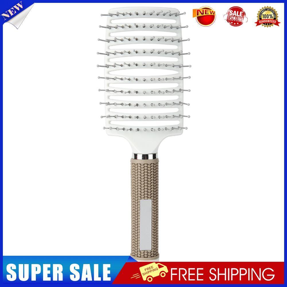 Hair Scalp Massage Comb Curly Detangle Hair Brush Hairdressing Tool (White)