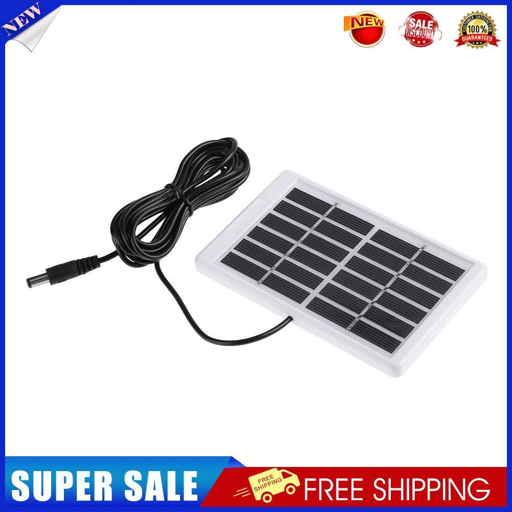 6V 1.2W Solar Panel Polycrystalline DC Interface Plug Cell Battery Charger
