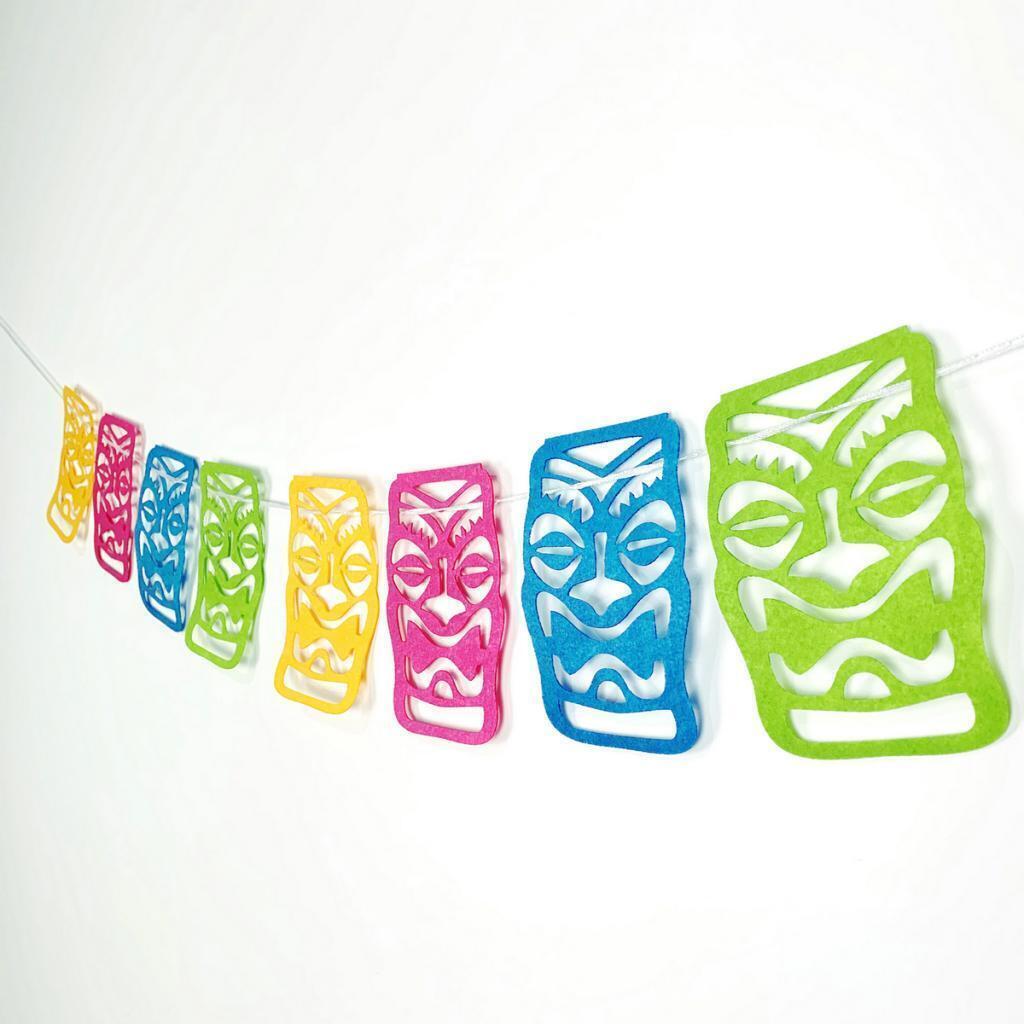 Hawai Bunting Non-Woven Fabric Banner Garland Luau Party Ornaments Favor