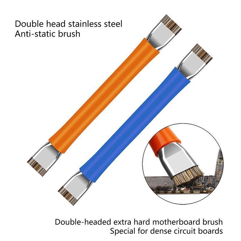 Portable Anti?Static Brush Computer Cleaning Brush Kit ESD Safe Motherboard Clea