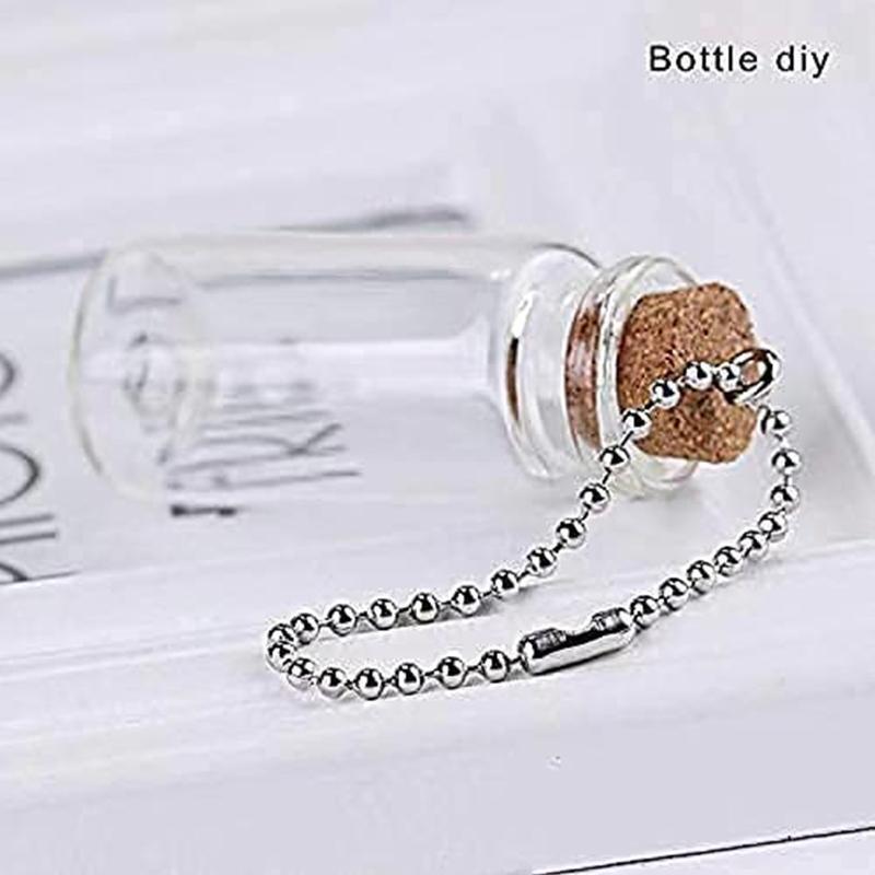 DIY Dog Tag Chain Ball Chain Necklace Chain Bulk 1.5mm Bead Link Beaded Chain
