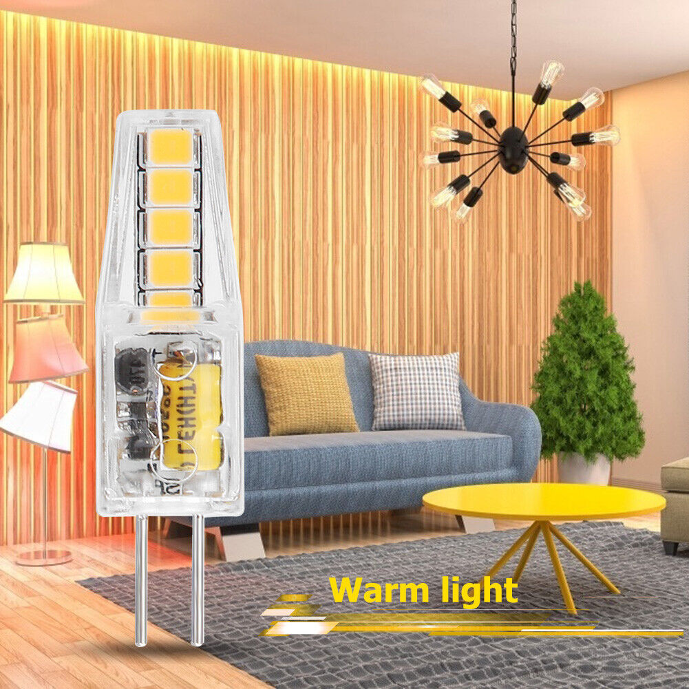 12V AC/DC G4 LED Lamp Bulb 2W SMD2835 10LED Chandelier Light Bulb (WW)