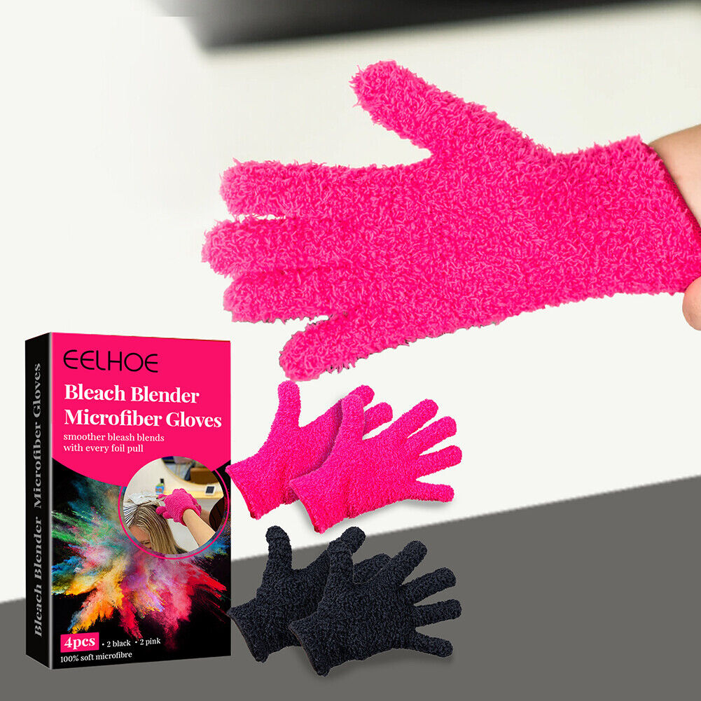 Home Microfiber Hair Dyed Gloves Durable Salons Hairdressing Tools Set