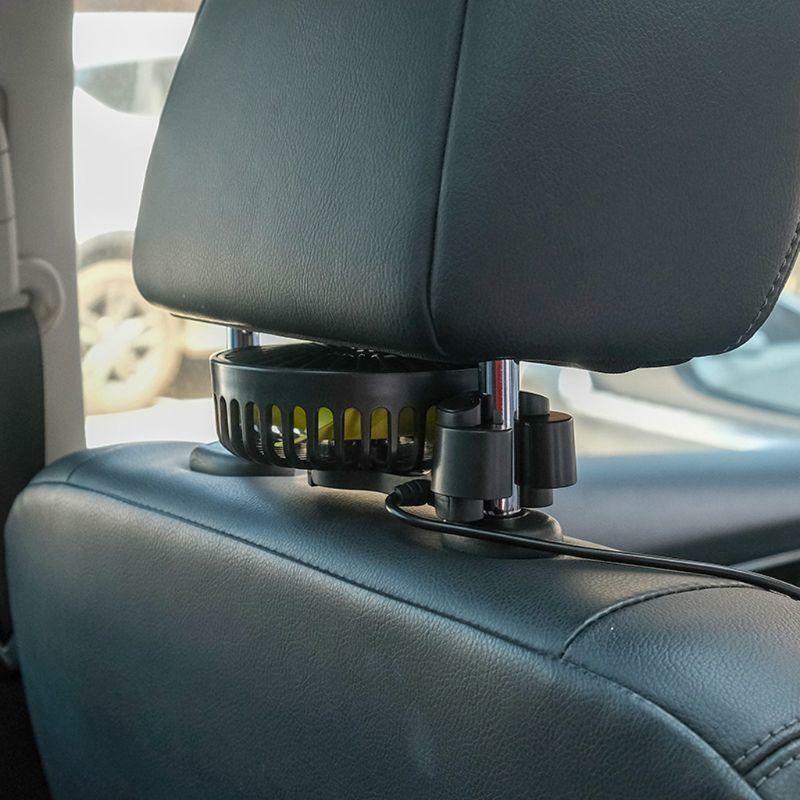 Car Back Rear Seat Headrest 3 Speed USB Fan Air Cooling Fan for SUV Truck Auto