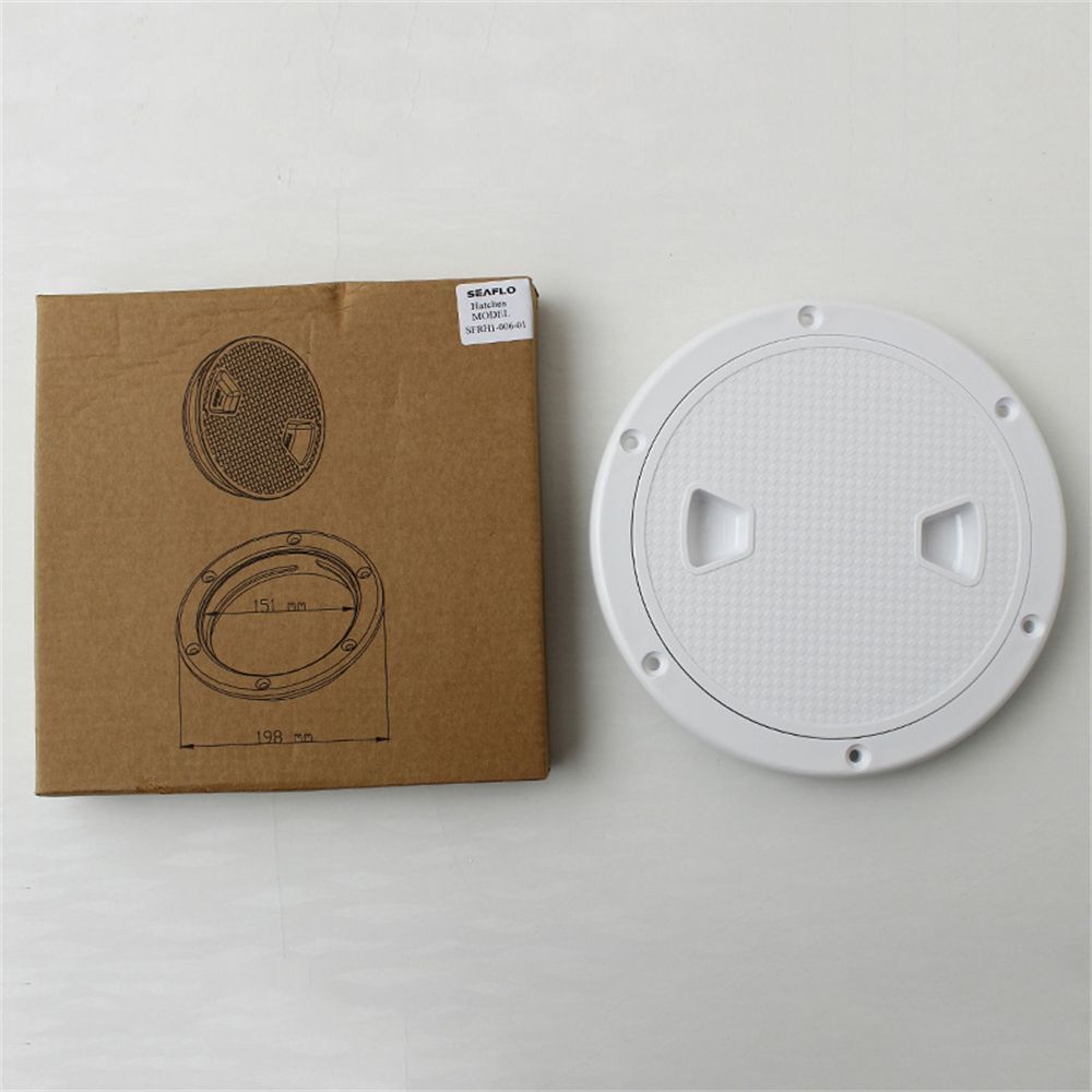 Round White Non-slip Access Hatch Deck Cover Lid Marine Sailing Inspection Boat